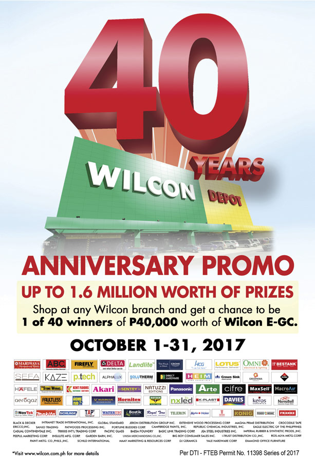 Wilcon Depot anniversary promo