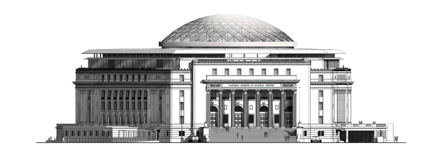National Museum of Natural History elevation drawing
