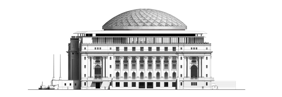 National Museum of Natural History elevation drawing