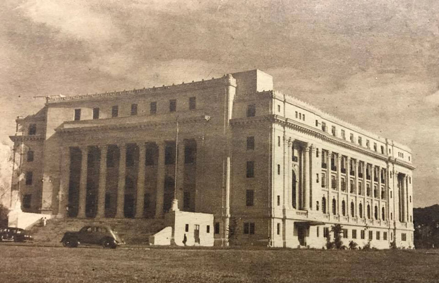Department of Agriculture archival photo taken soon after completion and before World War 2 from Felice Sta. Maria
