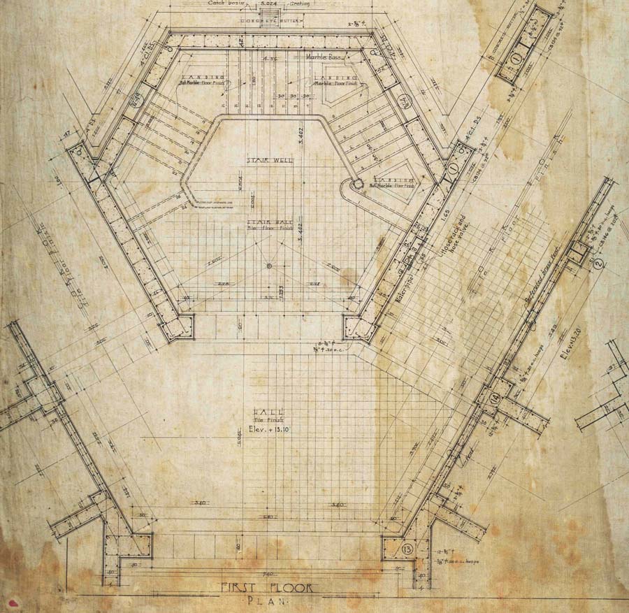 Department of Agriculture and Commerce Building Antonio Toledo drawing