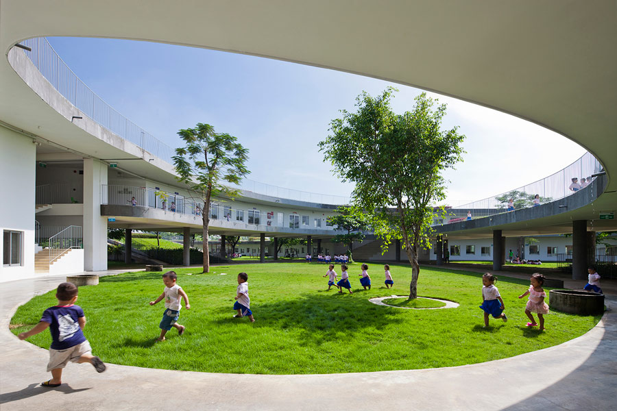 VTN Architects plants Farming Kindergarten