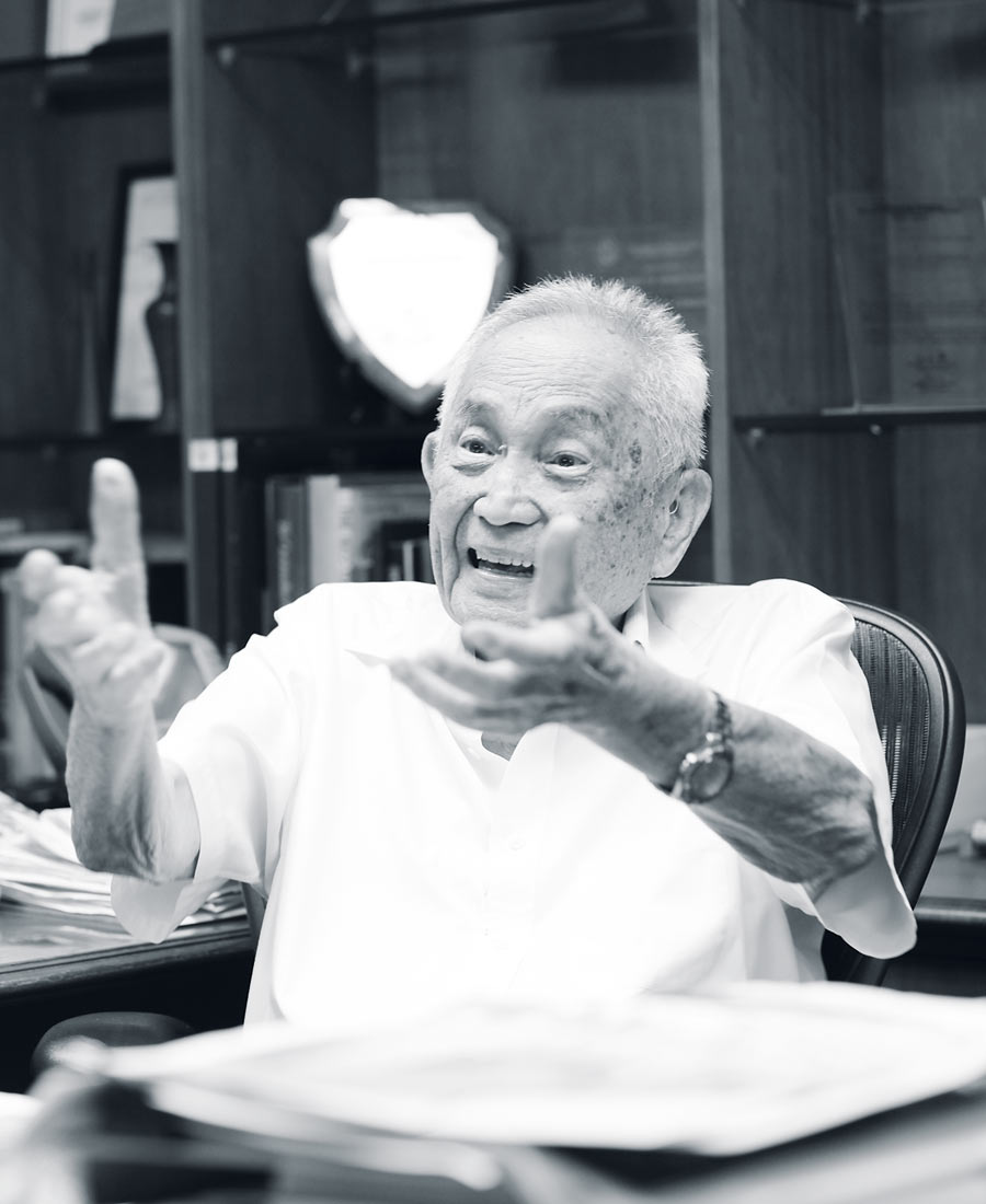 With occasional fondness, DMCI Founder David Consunji recalls architects he worked with | Photo by Ed Simon