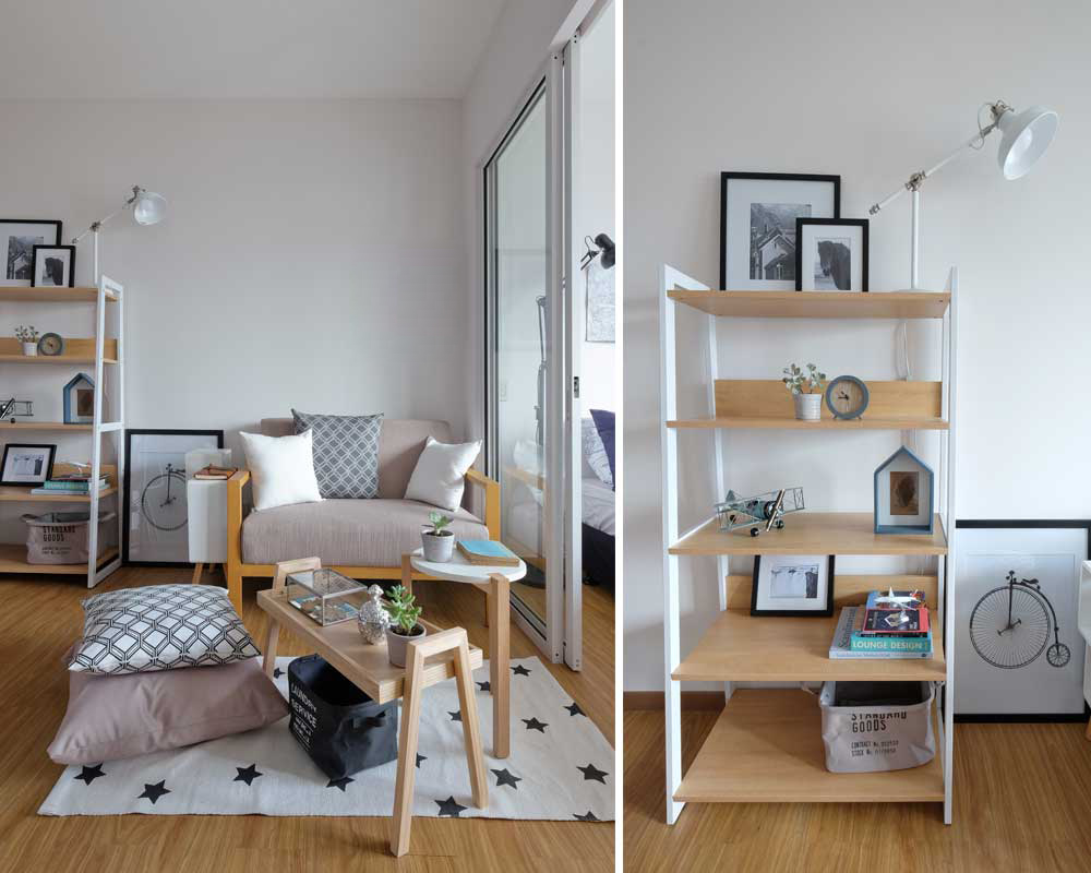 condoliving decorate walls without holes open shelf