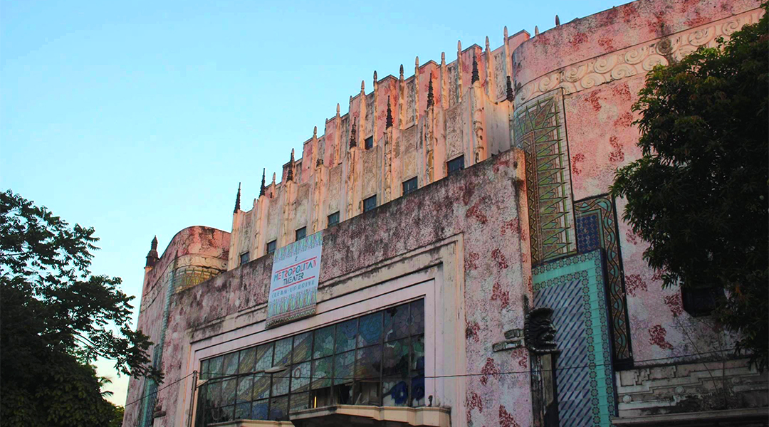 The old Manila Metropolitan theater before its restoration.