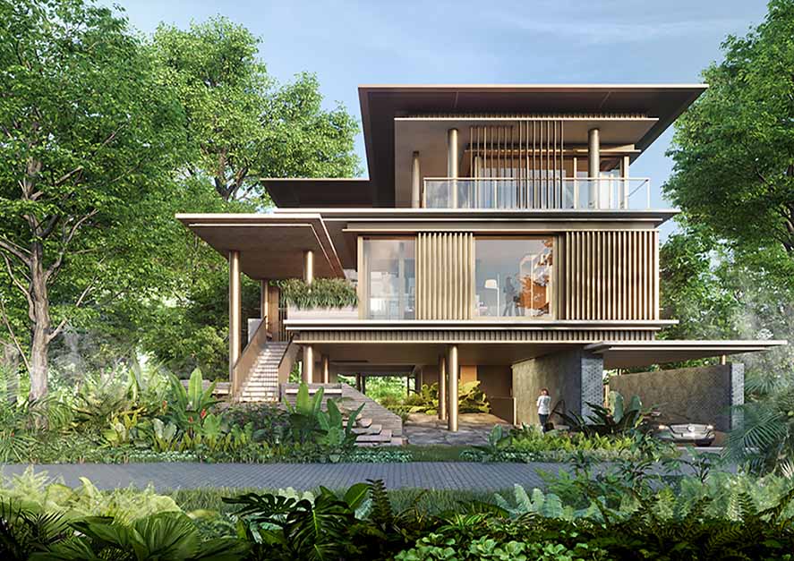 WAF 2019 Future Project House F+P (Thailand), DT Design, Atelier10, EEC Engineering Network, TK Studio: Mulberry Grove the Forestias (Villas) in Samutprakarn, Thailand
