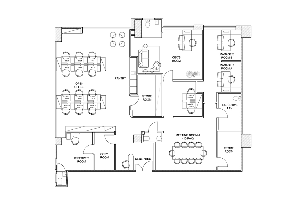 DesignEightFiveTwo - original floor plan - Flat19
