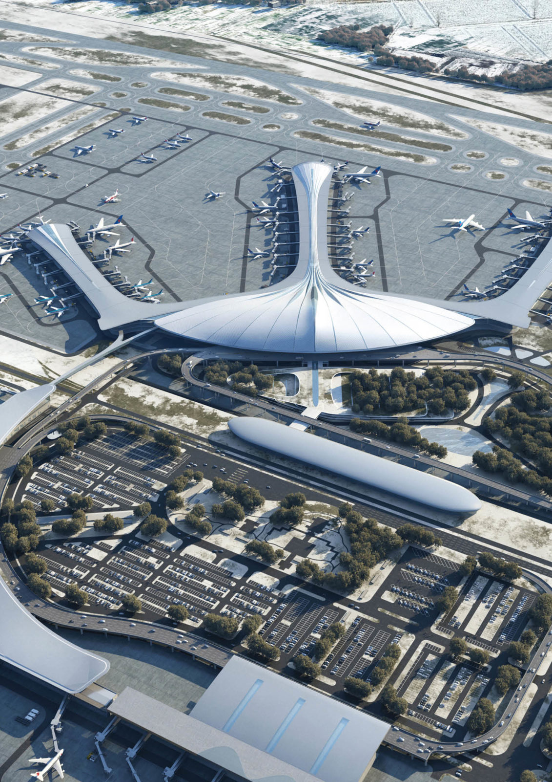 MAD Architects Reveals Changchun Airport’s Design - BluPrint