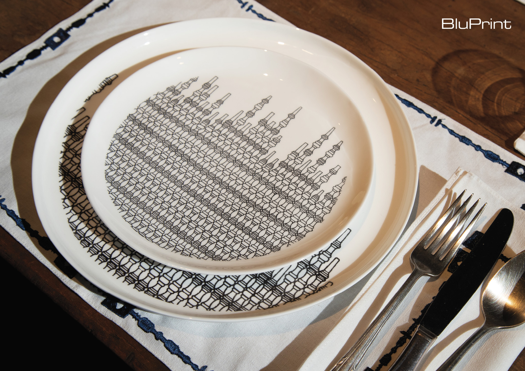 charger and plate featuring Filipino motif by Ito Kish