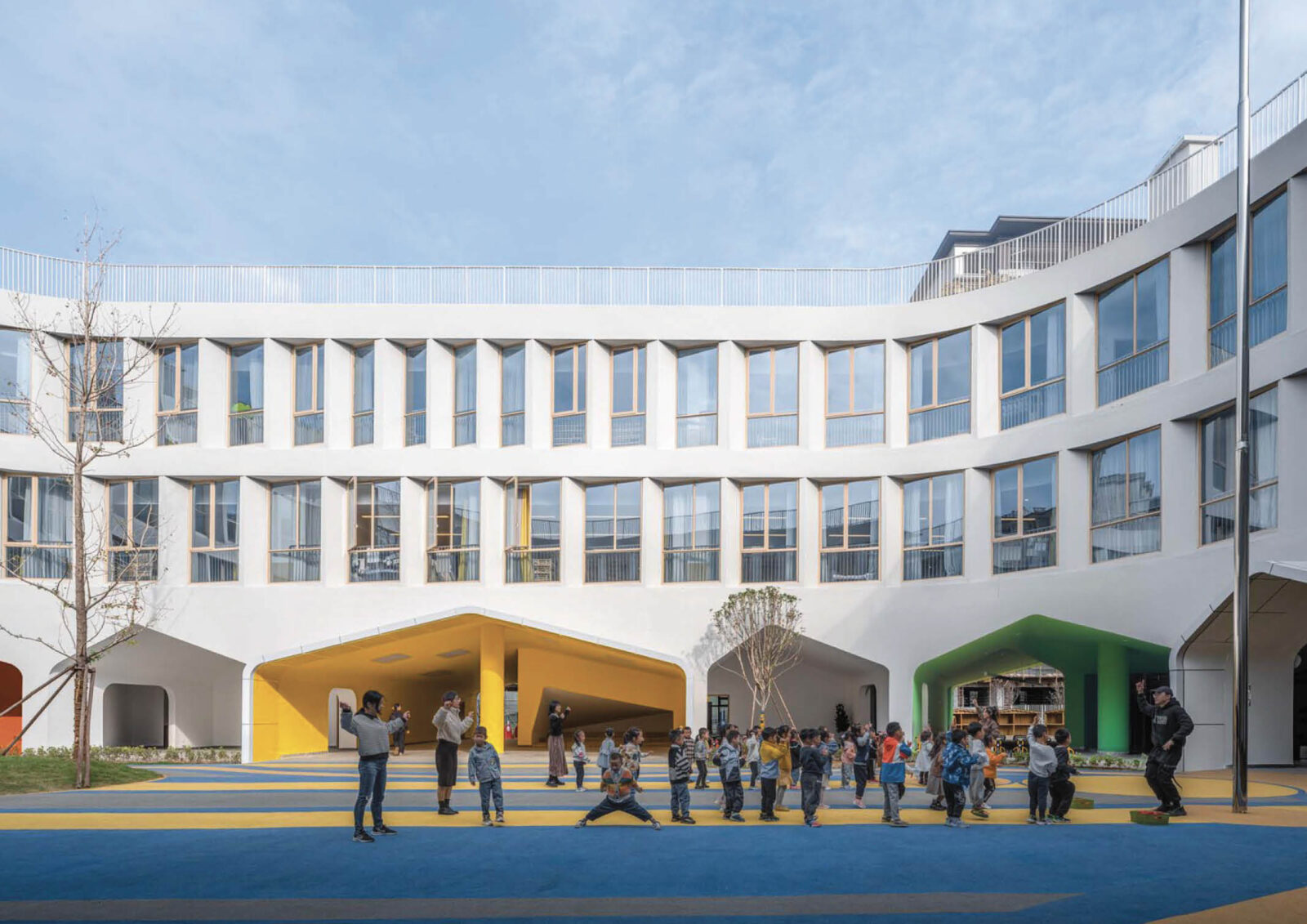 LYCS Architecture Designed a Colorful Kindergarten - BluPrint
