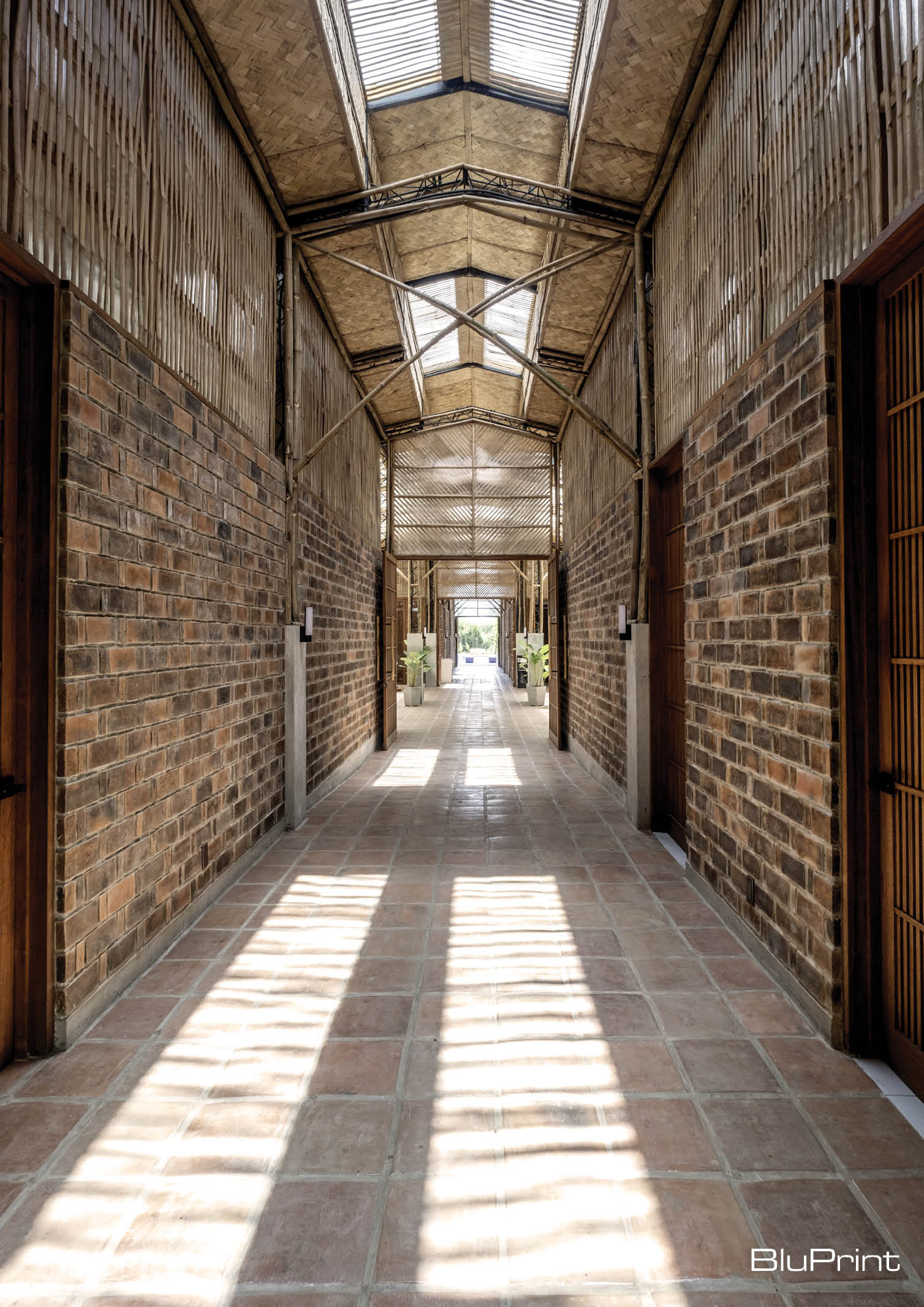 corridors featuring highlights and hand made bricks