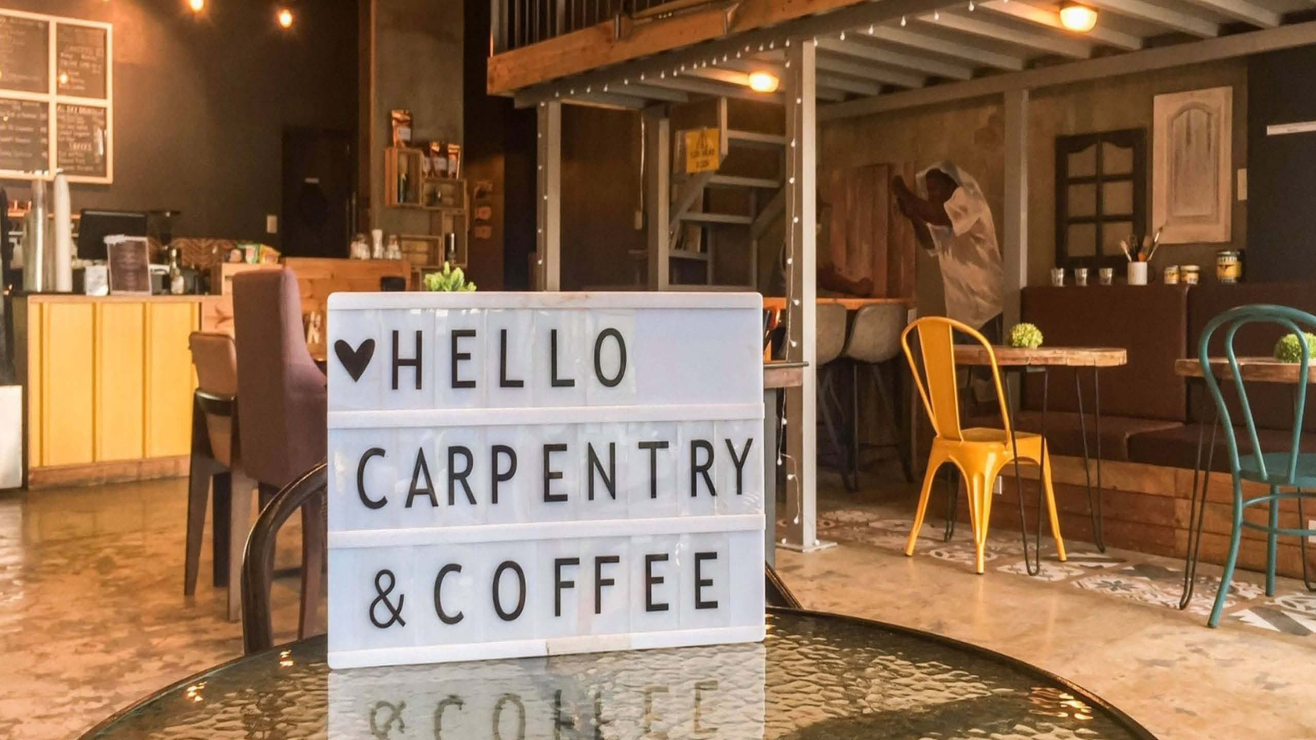 Carpentry and Coffee is a   themed cafe inspired by the owners' passions. Image from Carpentry and Coffee via Instagram