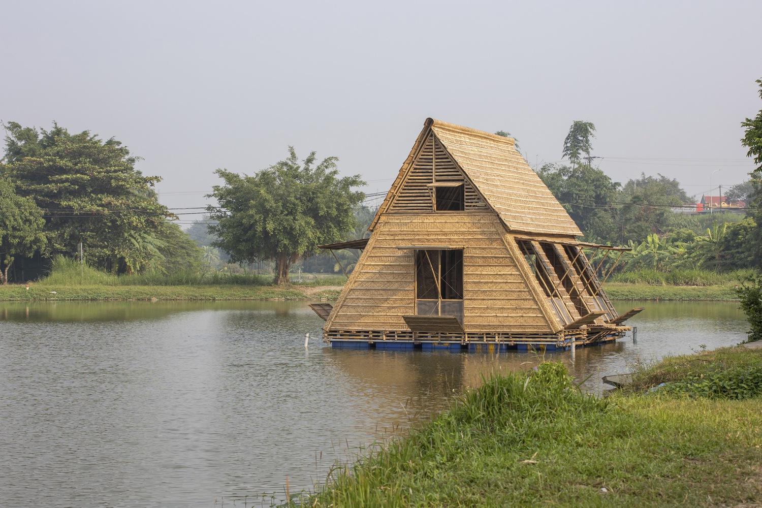 The Floating Bamboo House by H&P Architects