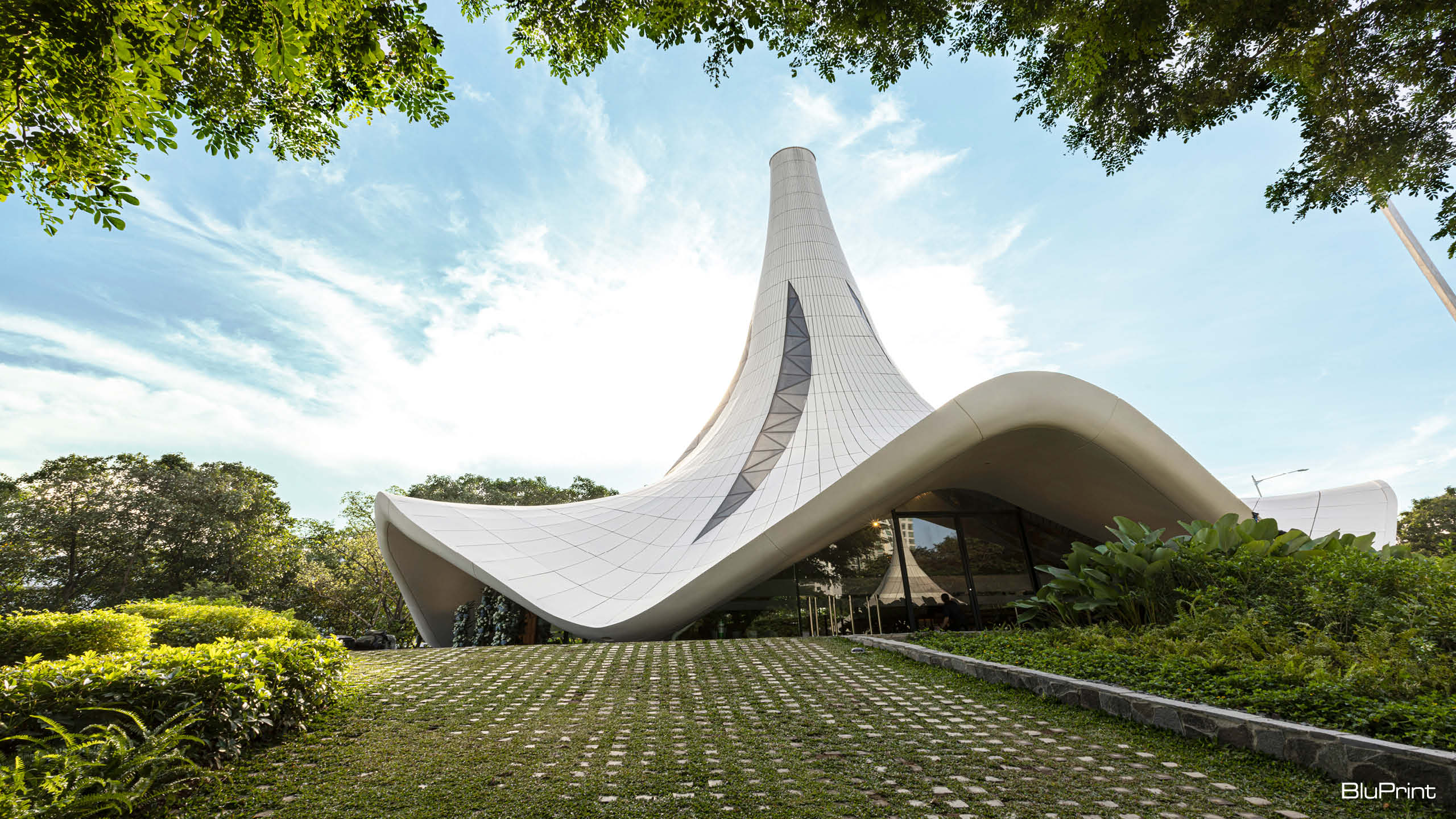 Exterior of the Our Lady of Lourdes Chapel in Filinvest Alabang