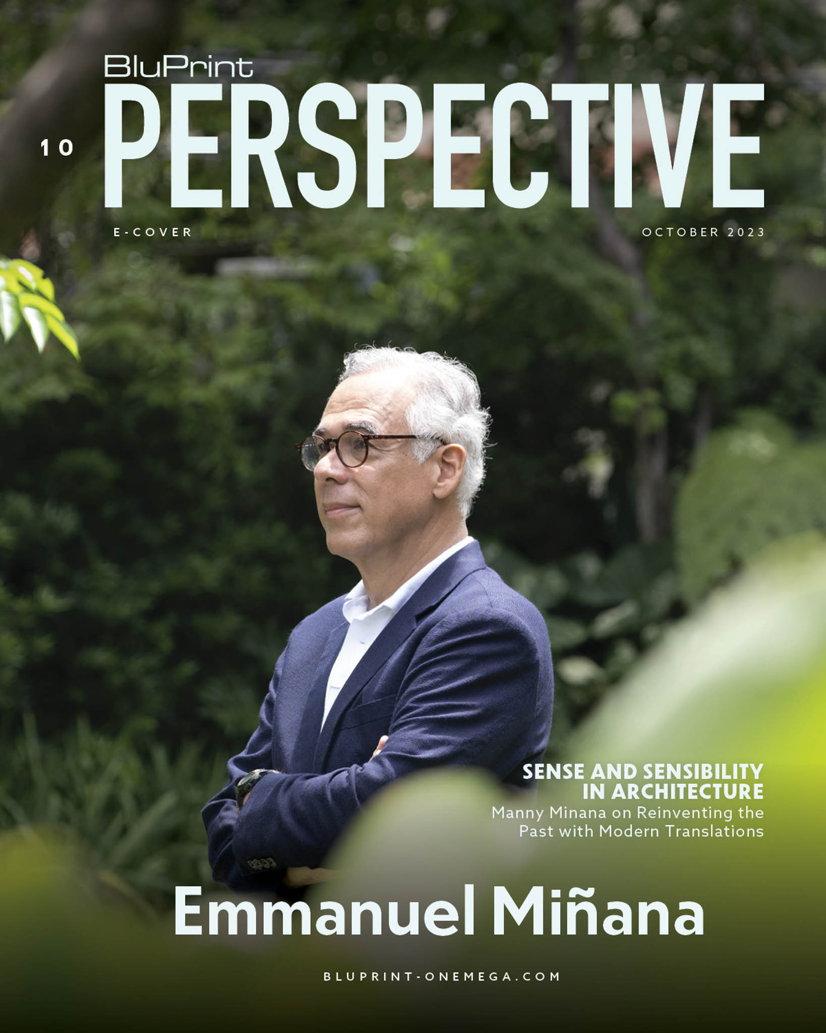 Manny Miñana on the cover of BluPrint Perspective