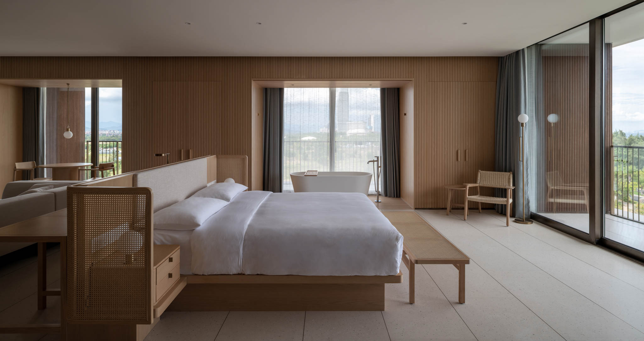 Sanya Wellness Retreat by Neri&Hu bedroom