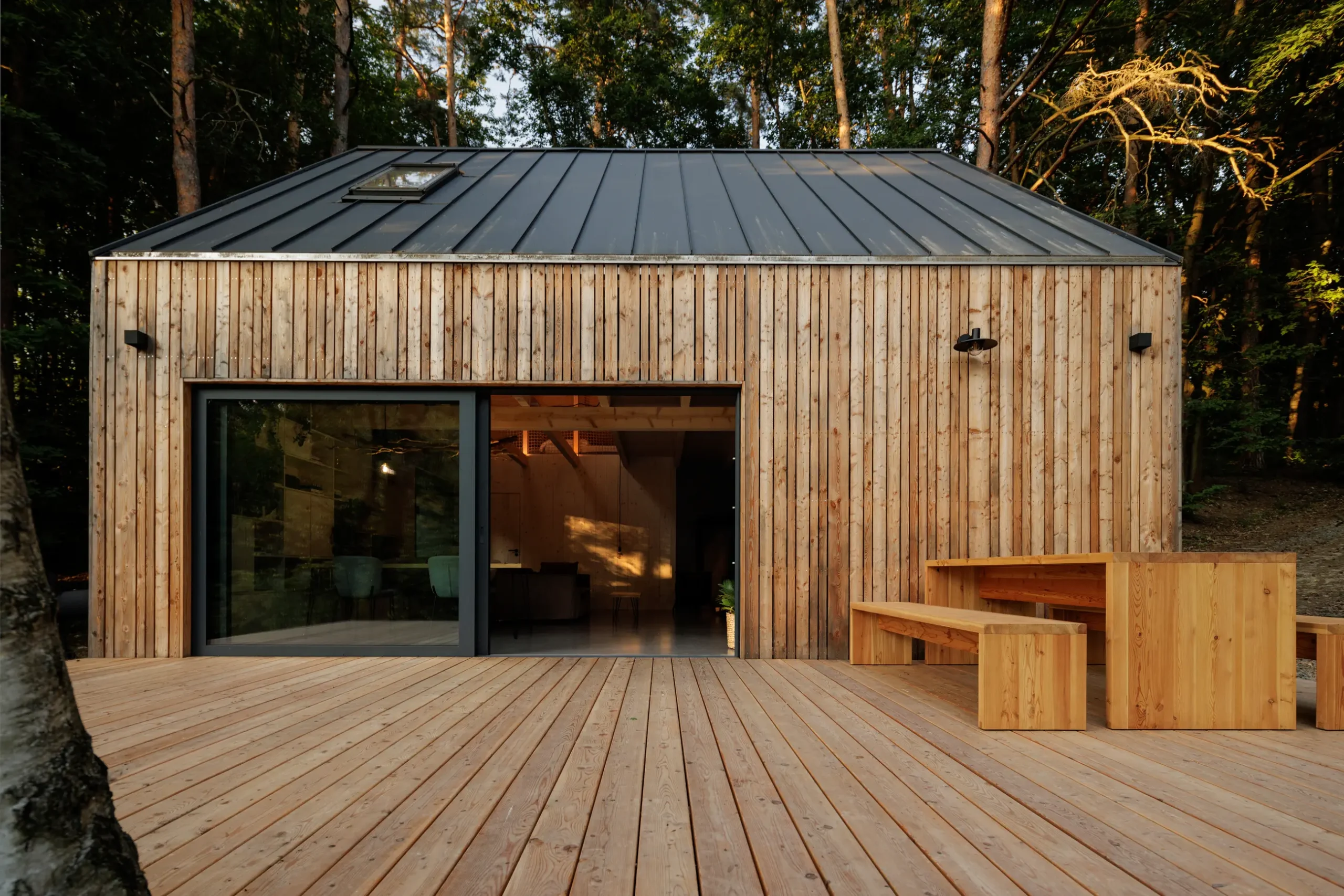 Modern cabin outdoor