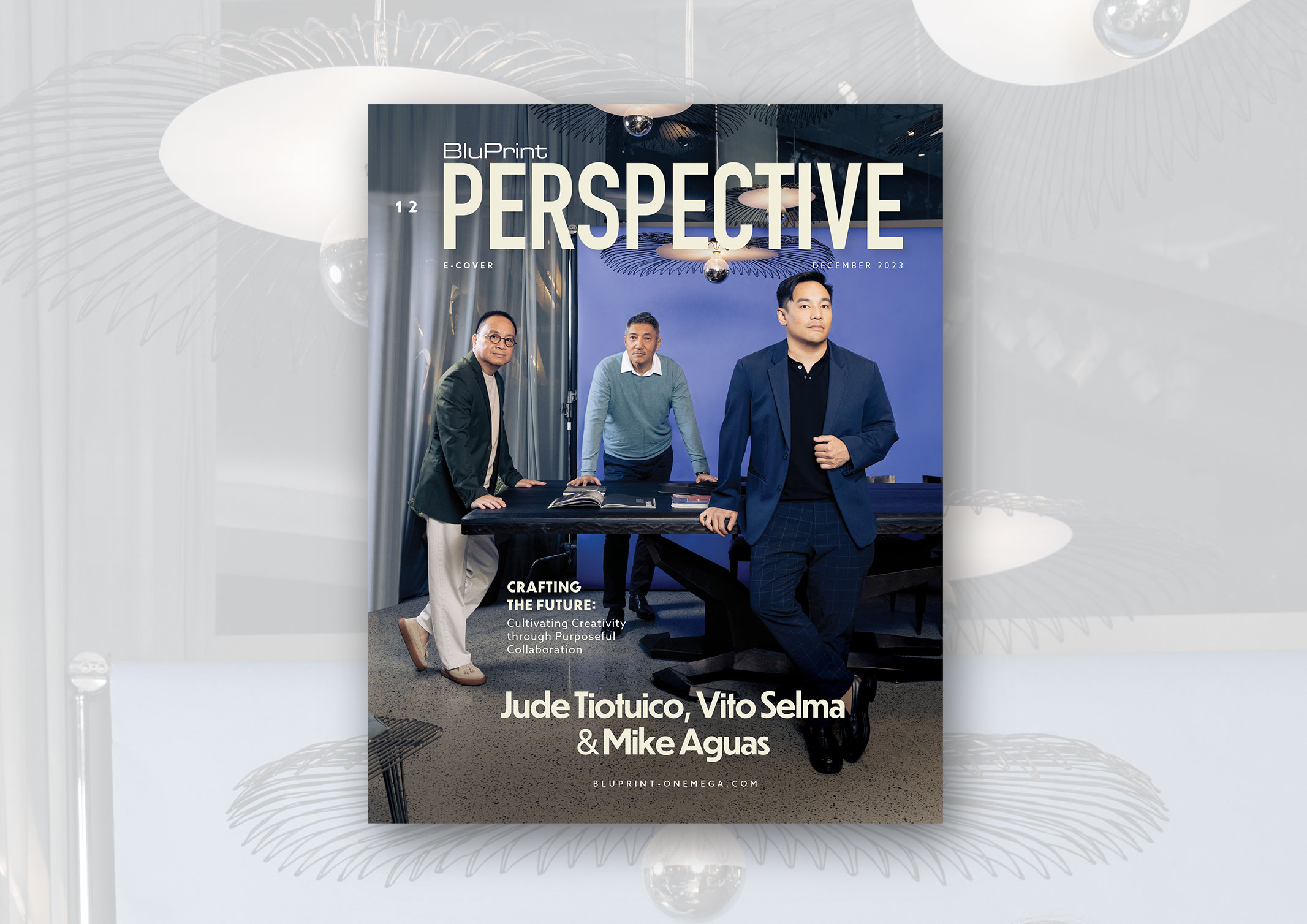 Bluprint Perspective December Cover featuring Jude Tiotuico, Vito Selma, and Miguel Aguas
