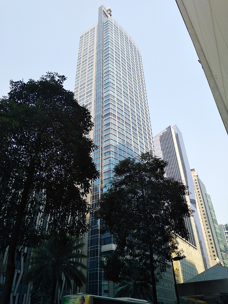 Facade of PBcom skyscraper 