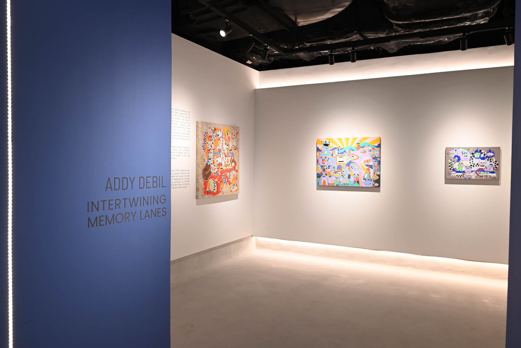 Addy Debil's "Intertwining Memory Lanes" exhibit for Galerie Stephanie x Cartellino.