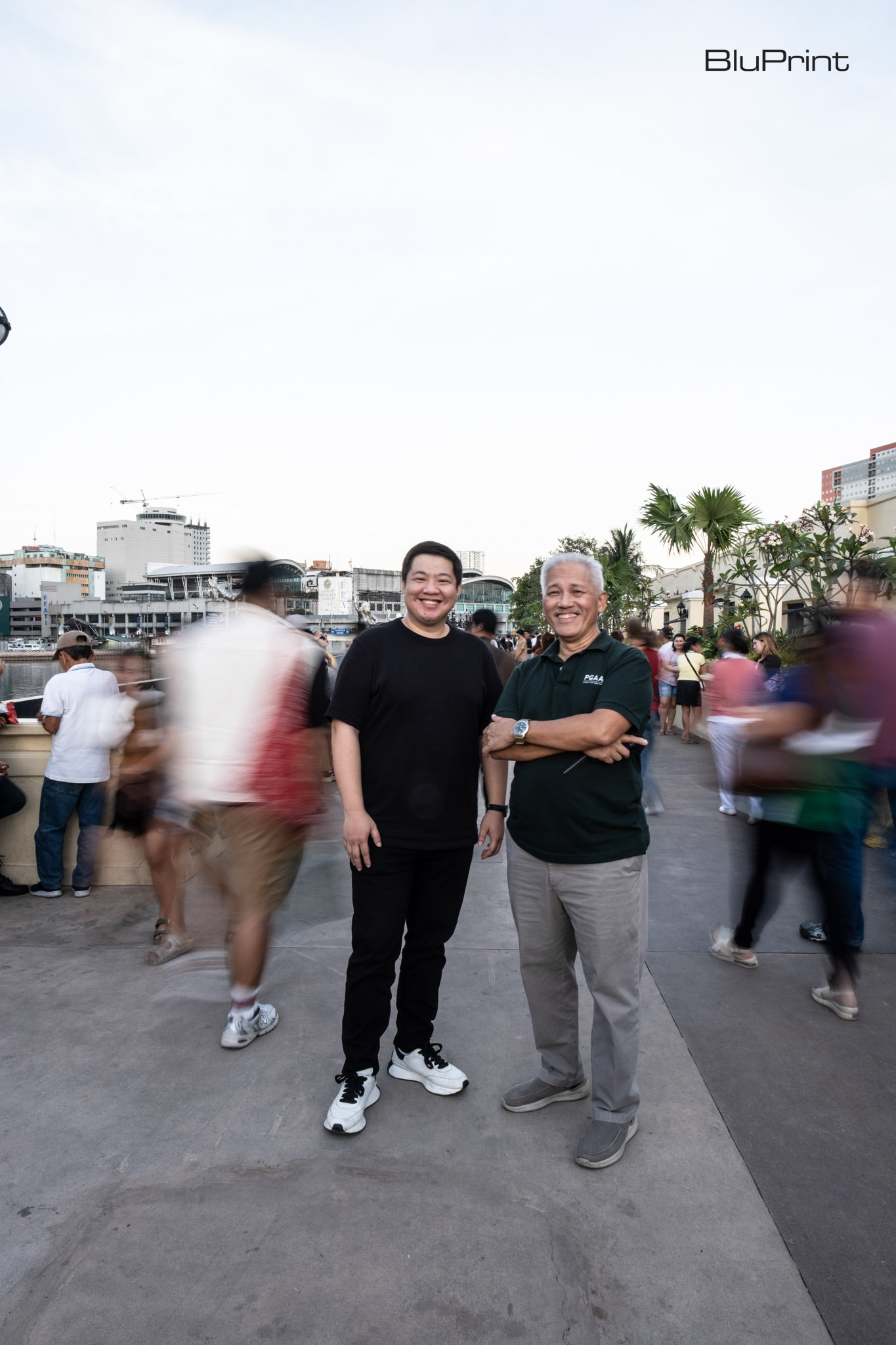 photo of Architect William Ti and Paolo Alcazaren on the esplanade.