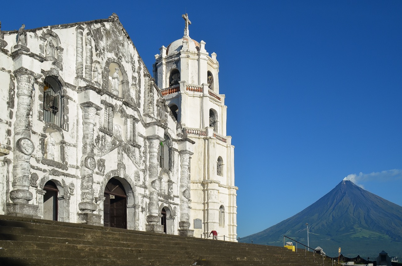 Daraga Church, one of the famous churches in the Philippines, constructed in the ultra baroque, or Churrigueresque, style.