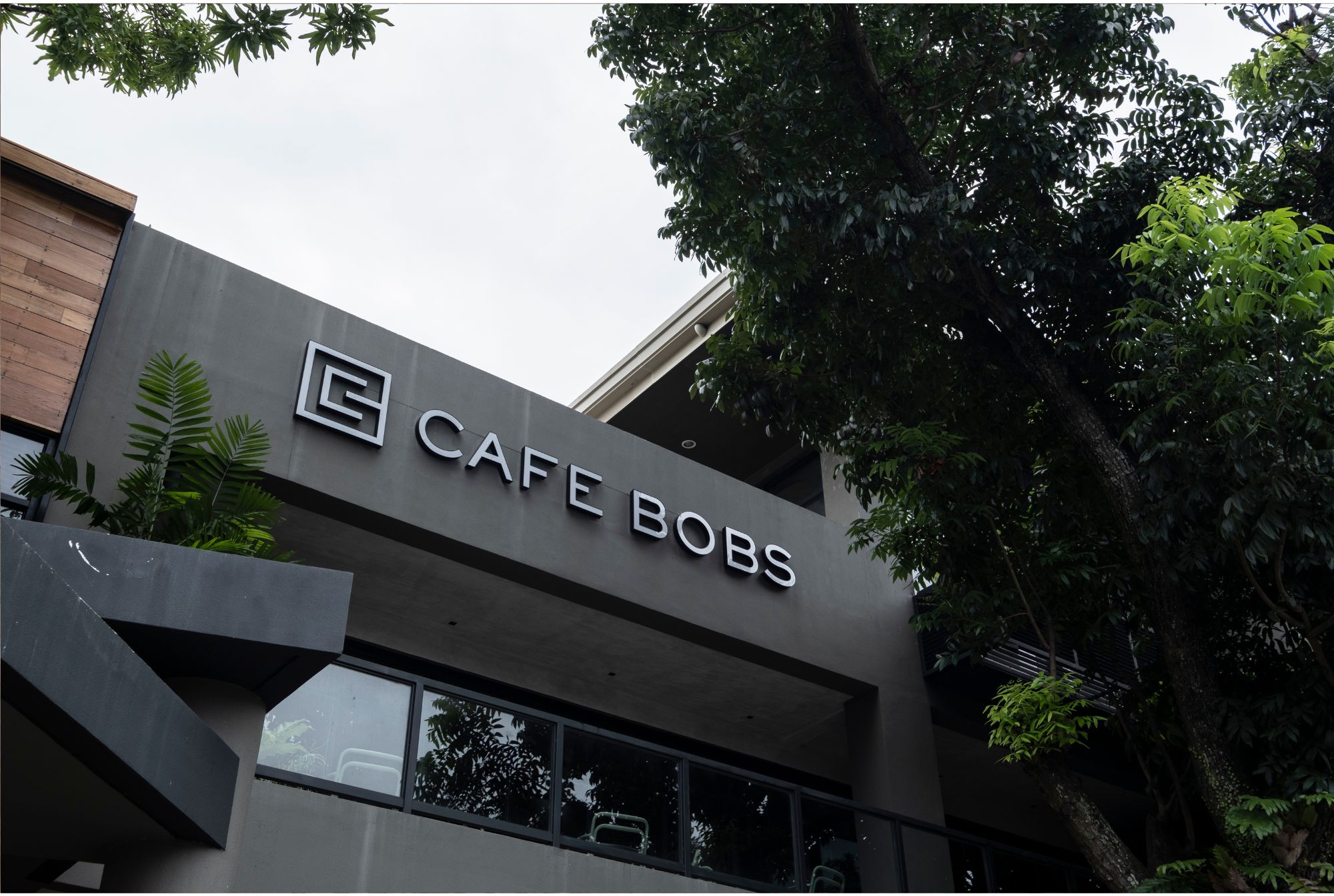 the Cafe Bobs sign in Bacolod.