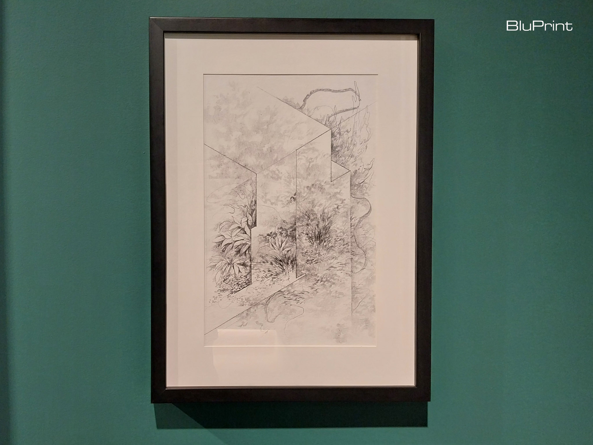 A drawing in Jem Magbanua's exhibit in Galerie Stephanie. Photo by Elle Yap.