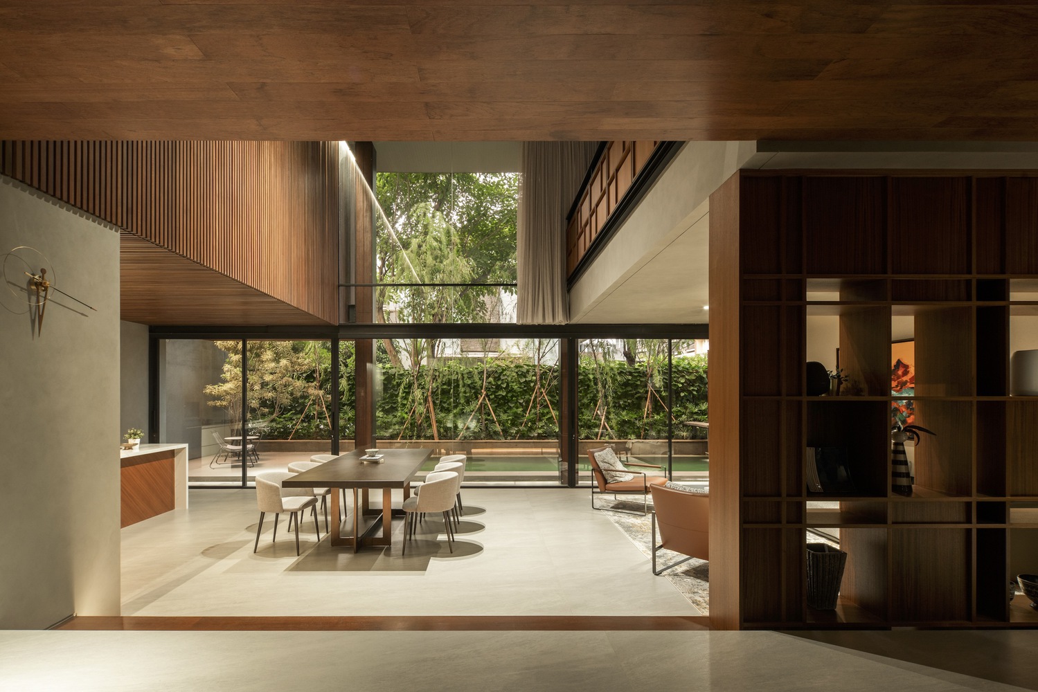 A perspective of the first floor of the ID House. Photos by Wahana Architects.