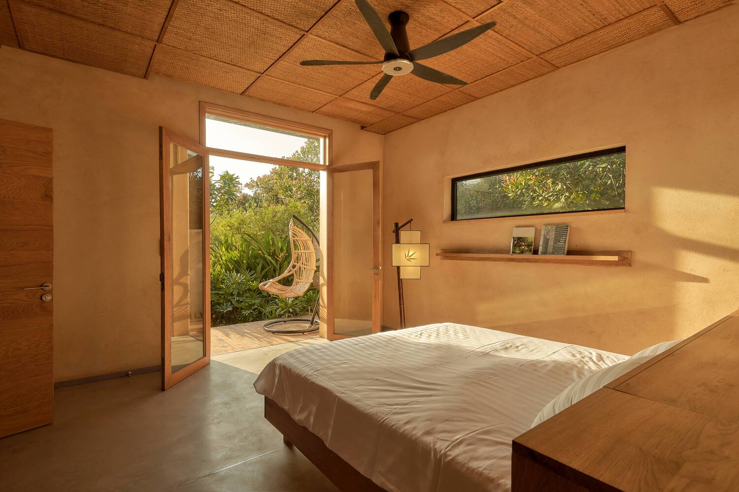 Bedroom with lanai.