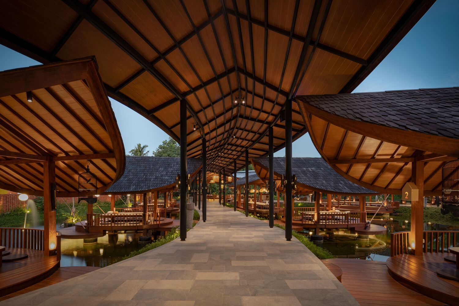 Pathway of the restaurant. Photo by Indra Wiras.