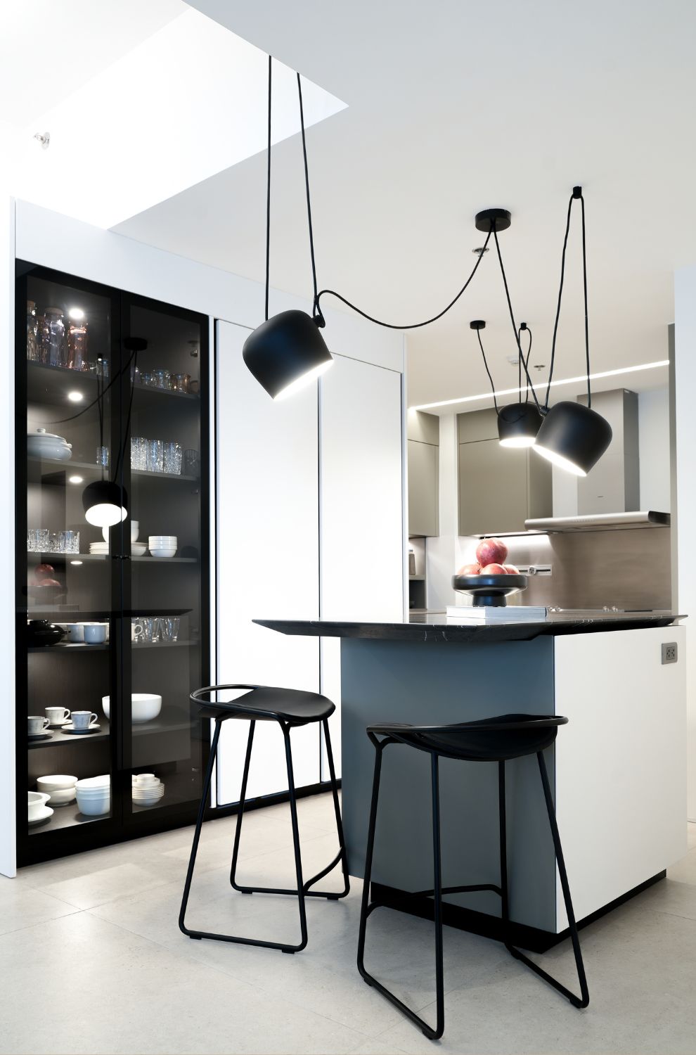 Architect Edwin Uy in a redesigned kitchen for Boffi.