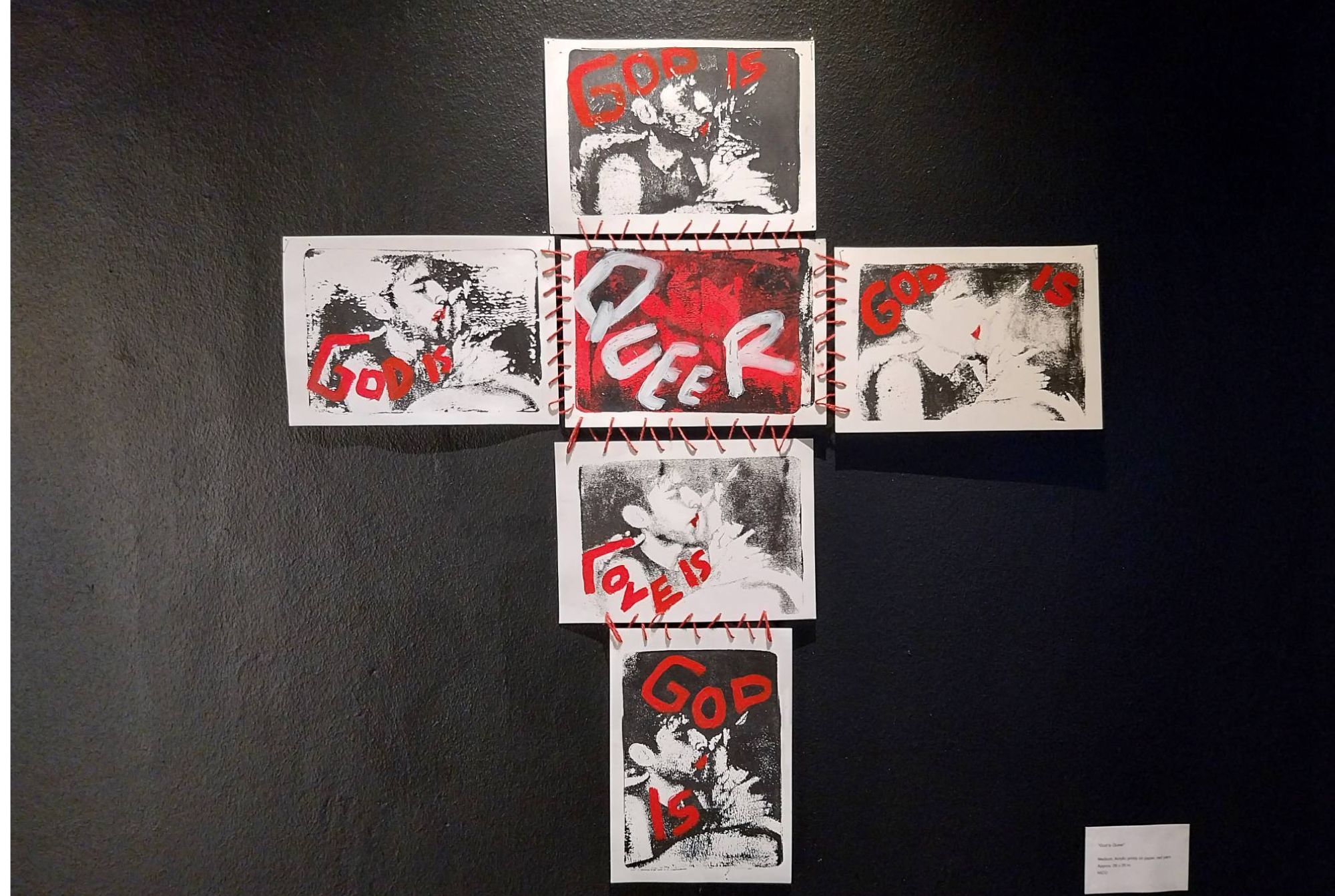 "GOD IS QUEER" by Nico from insectsaresexy. Photo by Elle Yap.