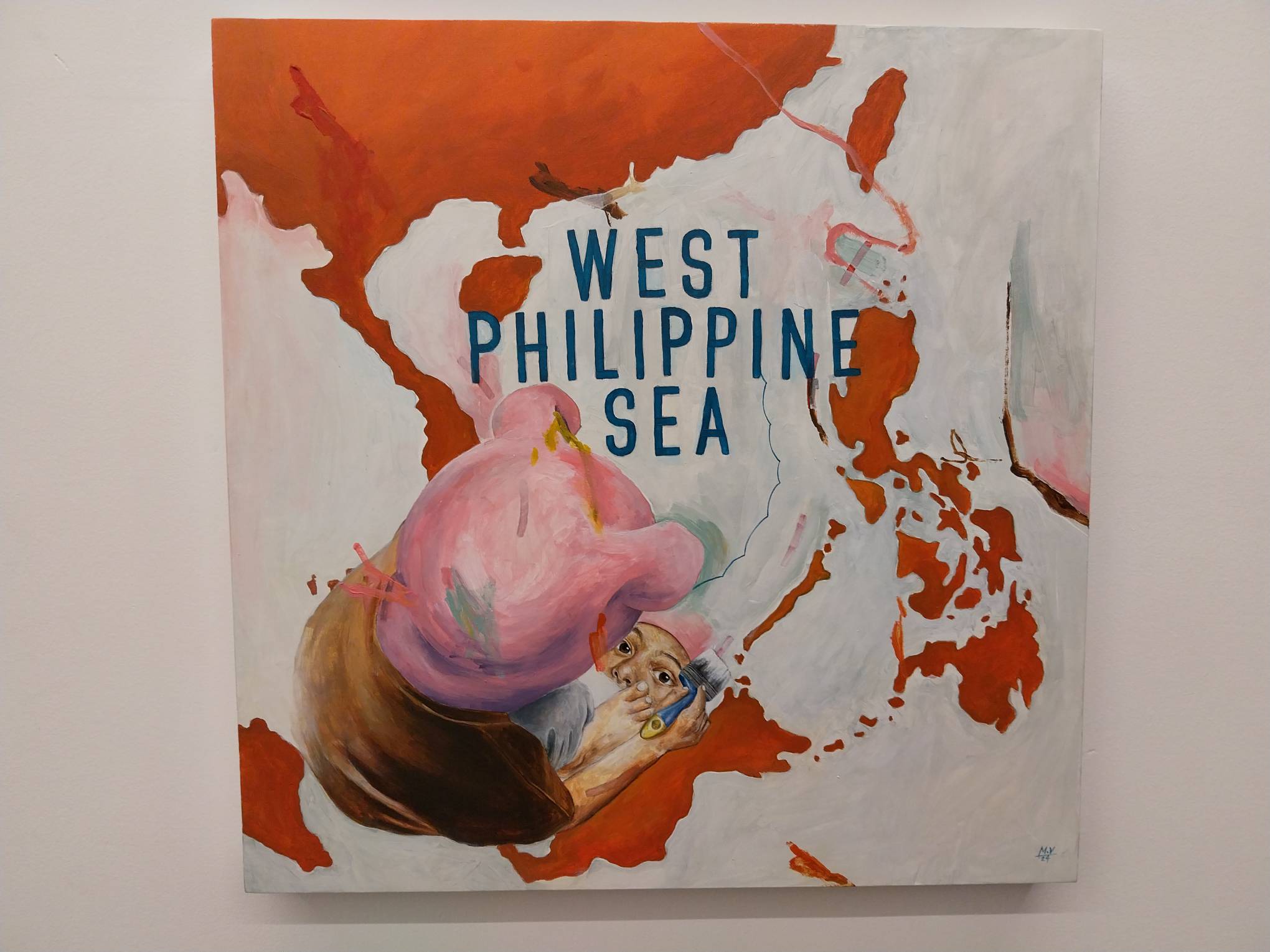 "Gonna Tell My Kids This is West Philippine Sea" by VOLTA for "Territorial" exhibit. Photo by Elle Yap.