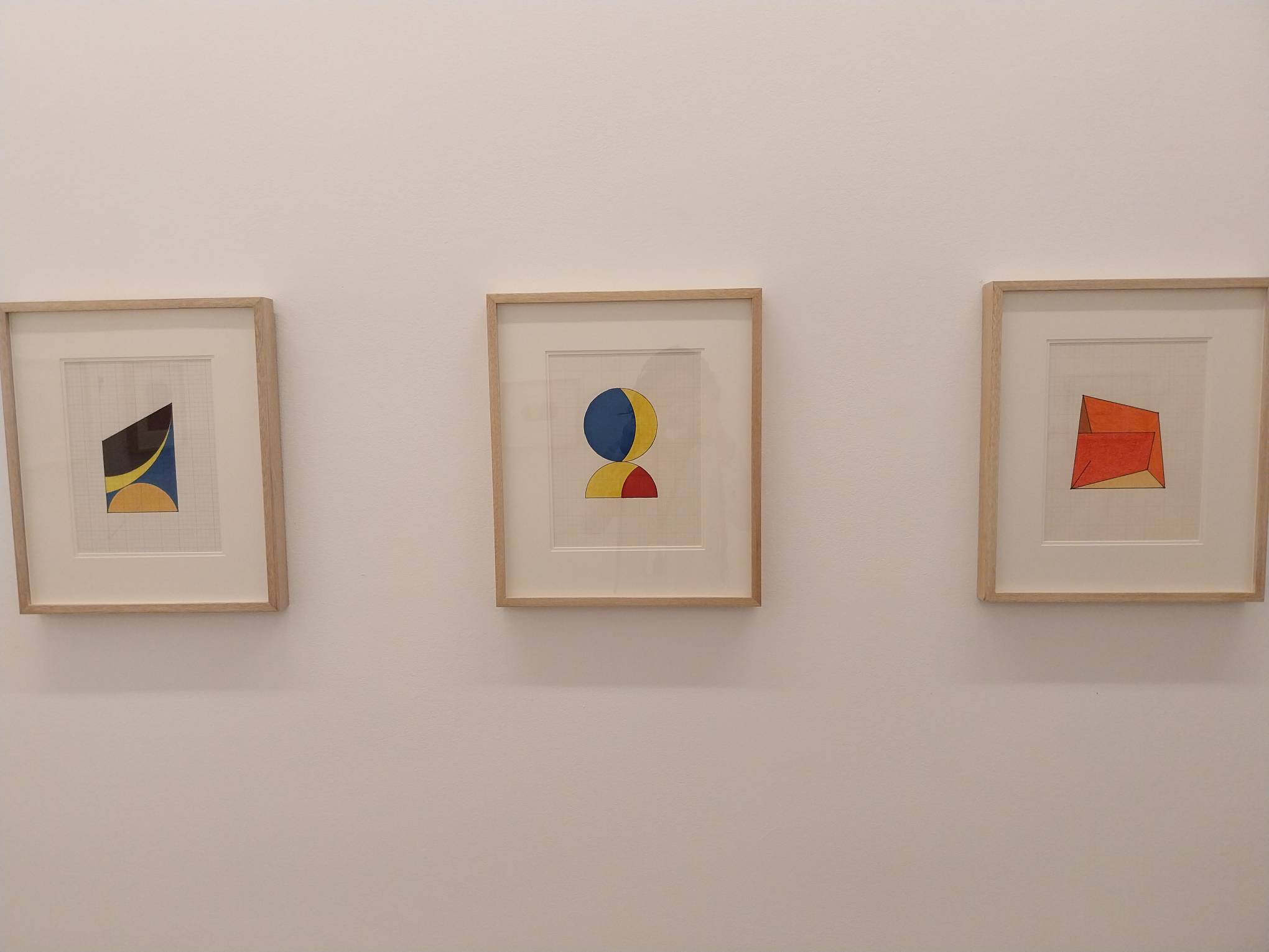 Three "Untitled Drawings" by Leo Valledor. Photo by Elle Yap.