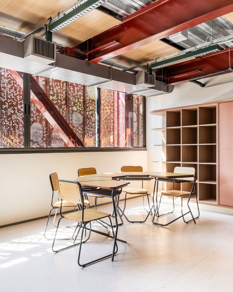 Classroom area. Photo by Nelson Kon and Guilherme Pucci