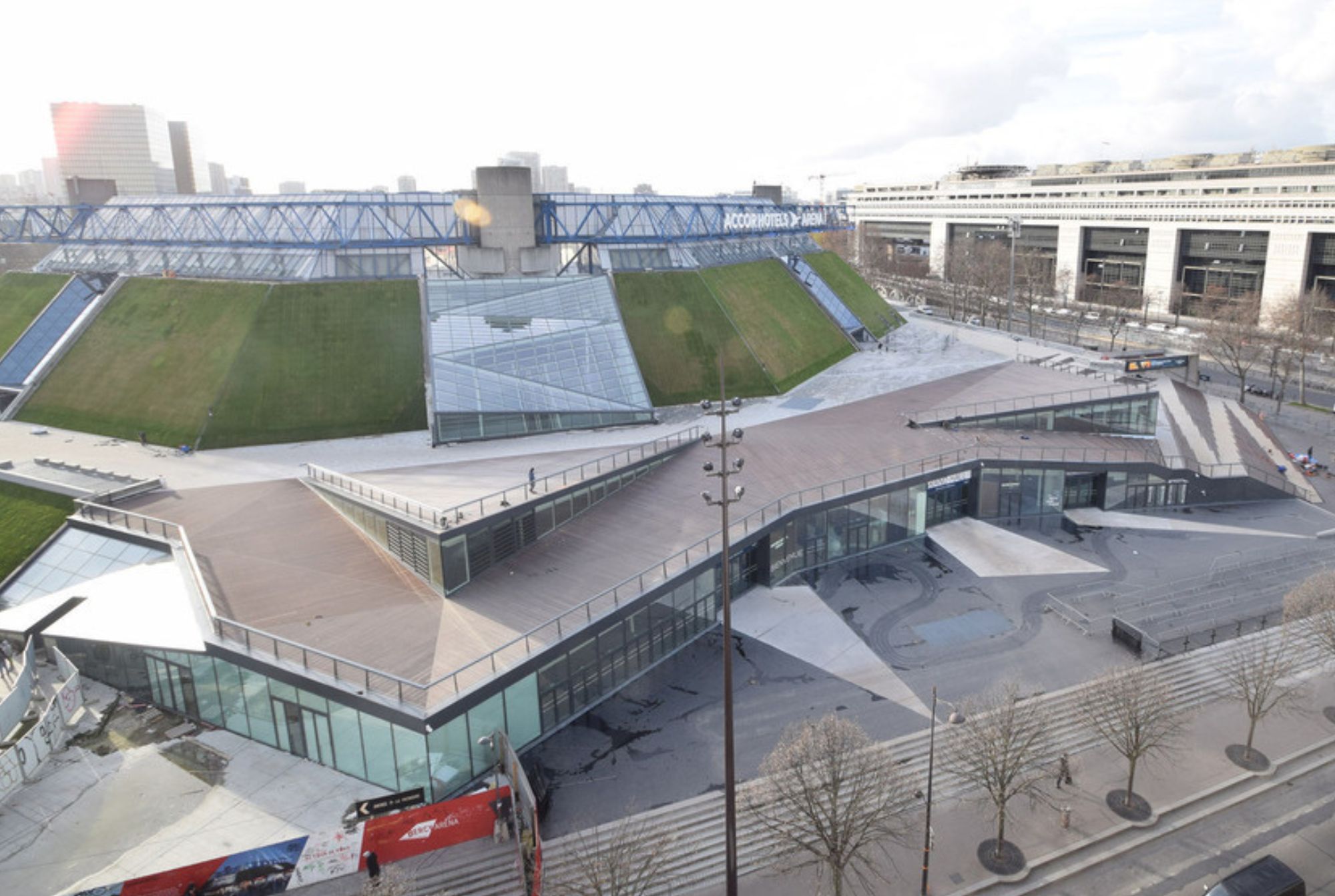 The Accor Arena exterior, as used in the 2024 Paris Olympics. Photo by Sergio Grazia.