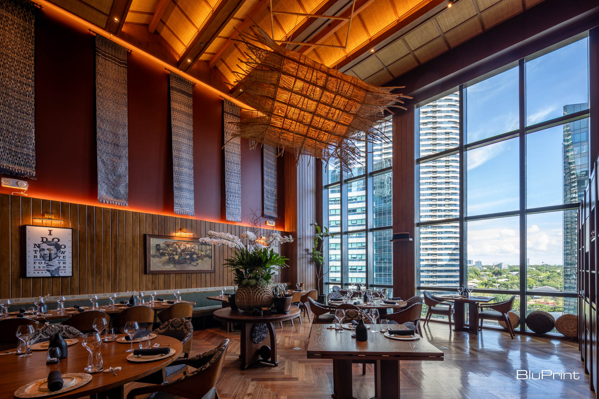 Interior of Hapag restaurant on Makati.