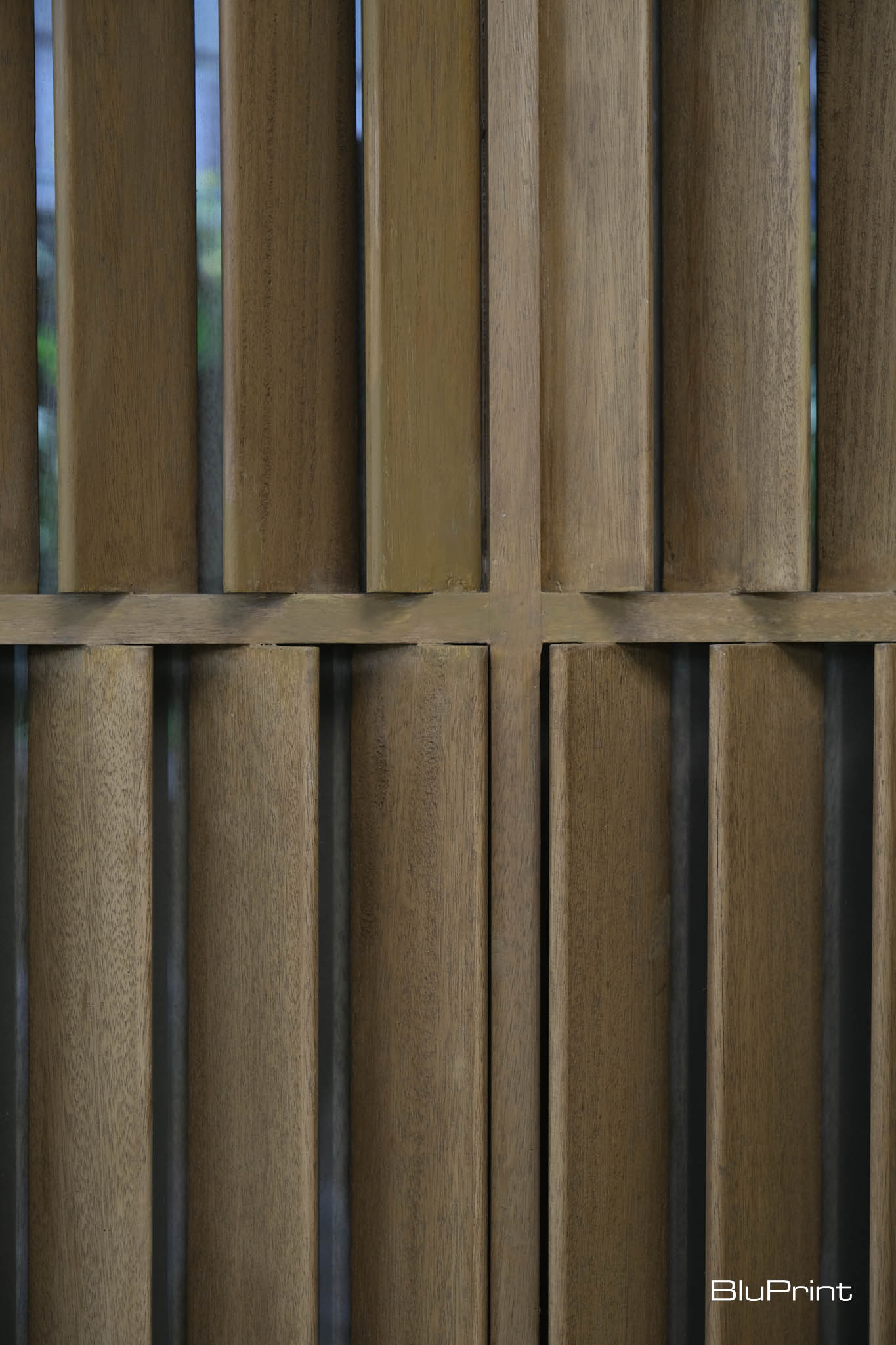 Wooden Jalousie window detail