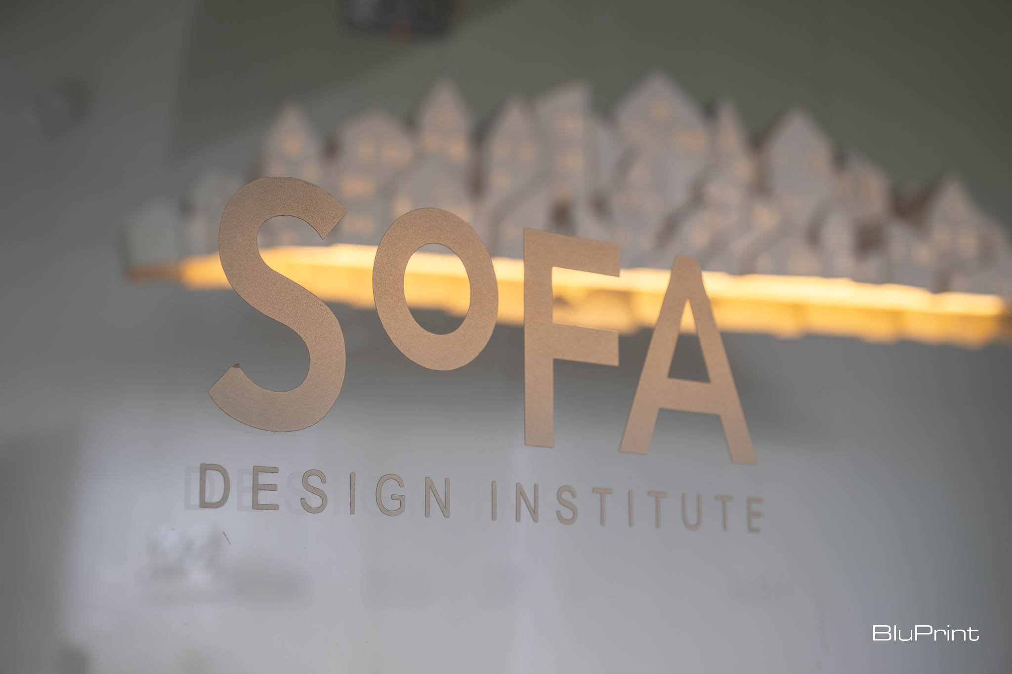 SoFA's Think Tank is a conference room lit with a Kenneth Cobonpue chandelier.