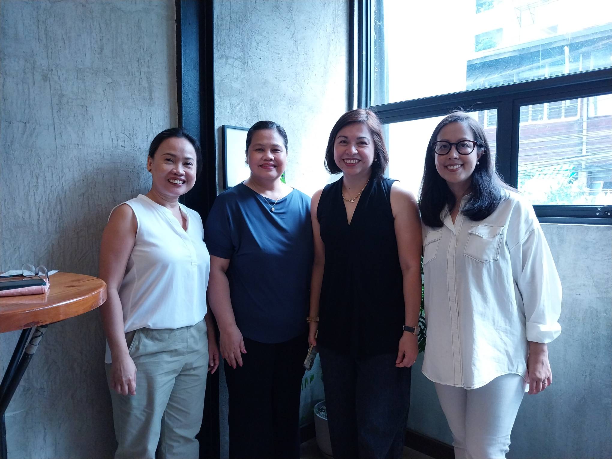 The teachers of Navitas Learning Haus. From left: Sacheen Lee Sandalo, Jack Lagat, Elo Coronel-Quiambao, and Sarah de Veyra-Buyco. Photo by Elle Yap.