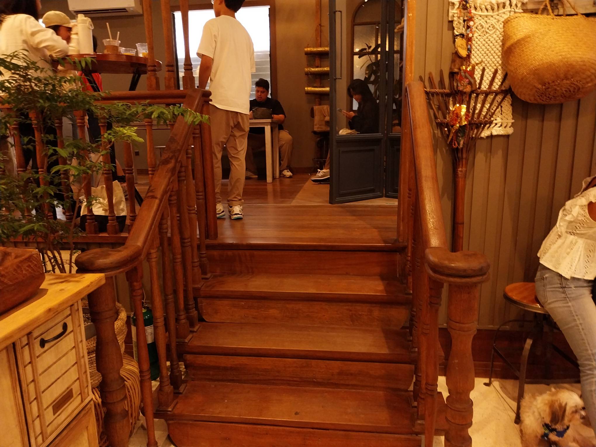 A staircase at the building. Photo by Elle Yap.