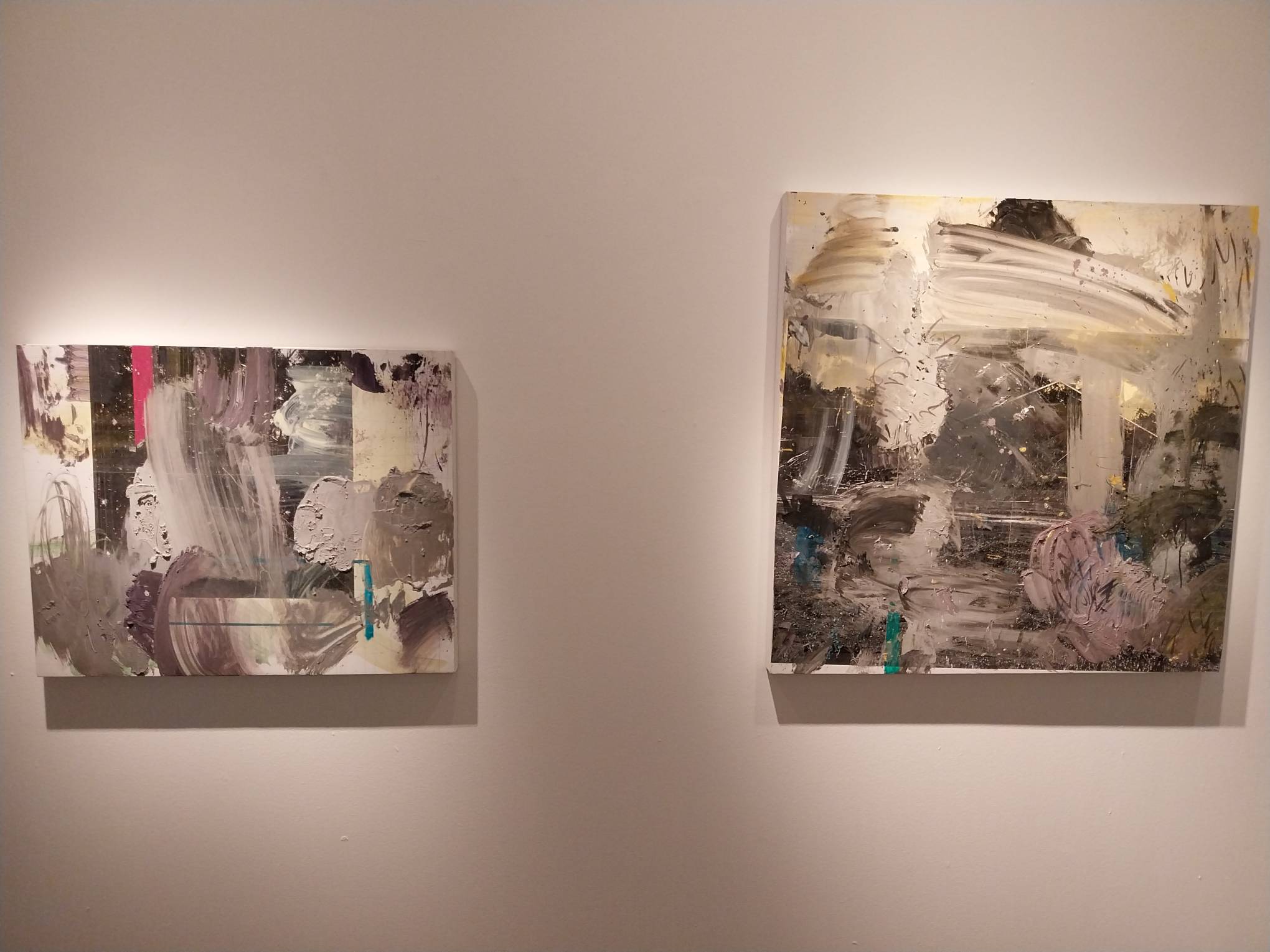 Two works by Zean Cabangis. Photo by Elle Yap.