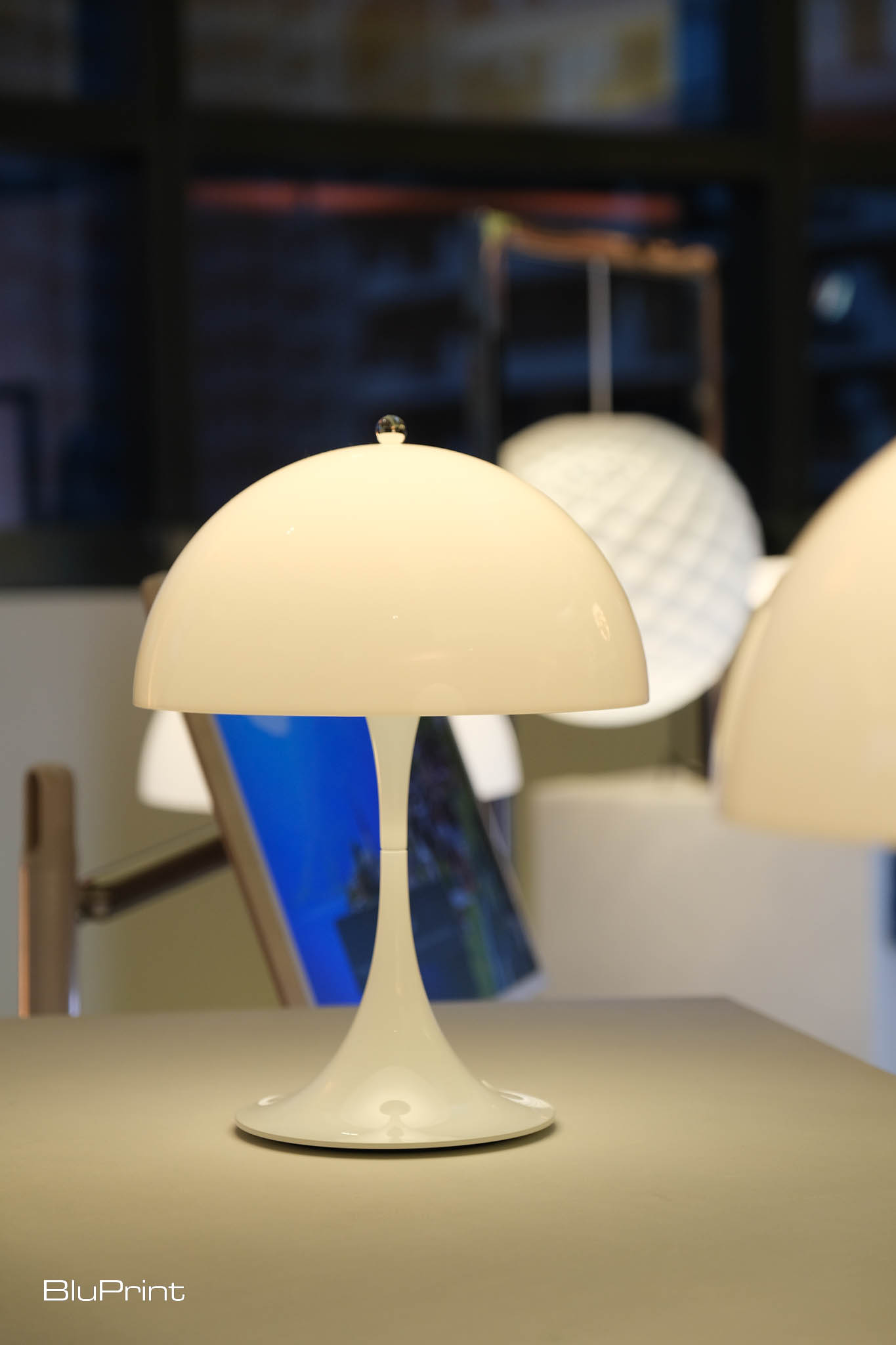 Panthella lamp by Verner Panton at Louis Poulsen 150th anniversary celebration.