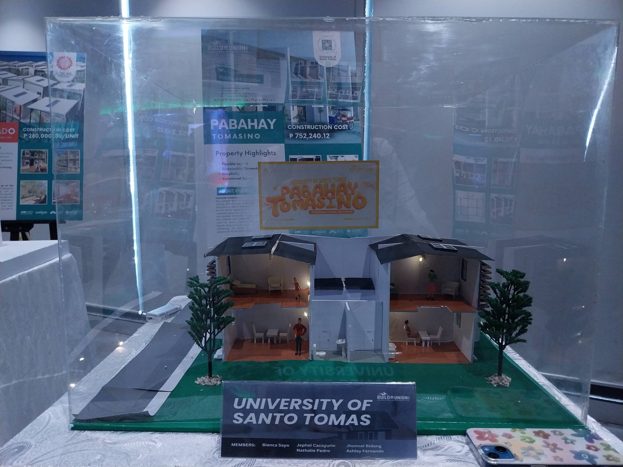 University of Santo Tomas' sustainable housing proposal. Photo by Elle Yap.