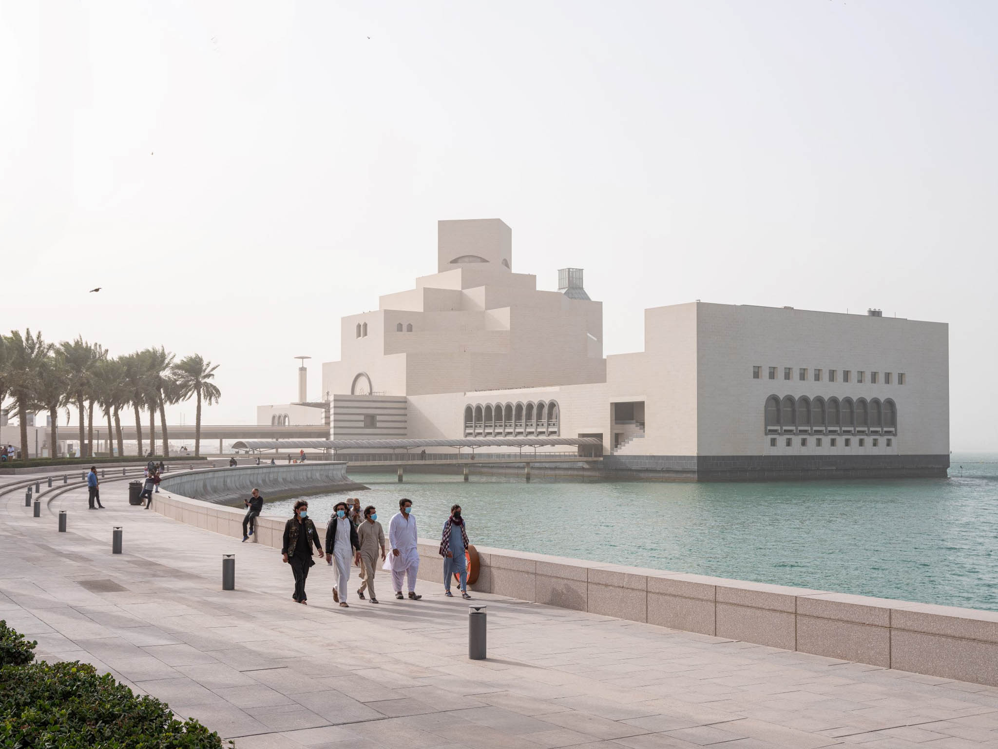 View of museum from the public promenade, Museum of Islamic Art (2000–2008), Doha 2021 Commissioned by M+, 2021 | © Mohamed Somji.