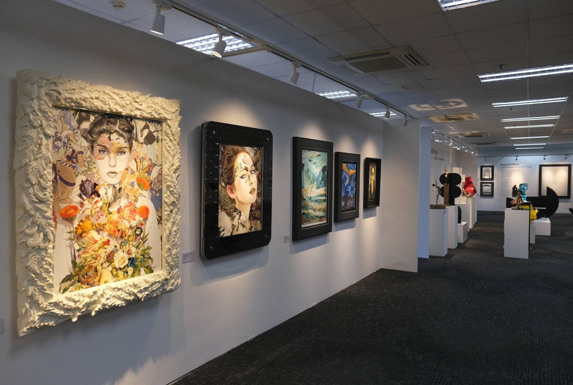 Some of the artworks shown during ICA Art Fair.