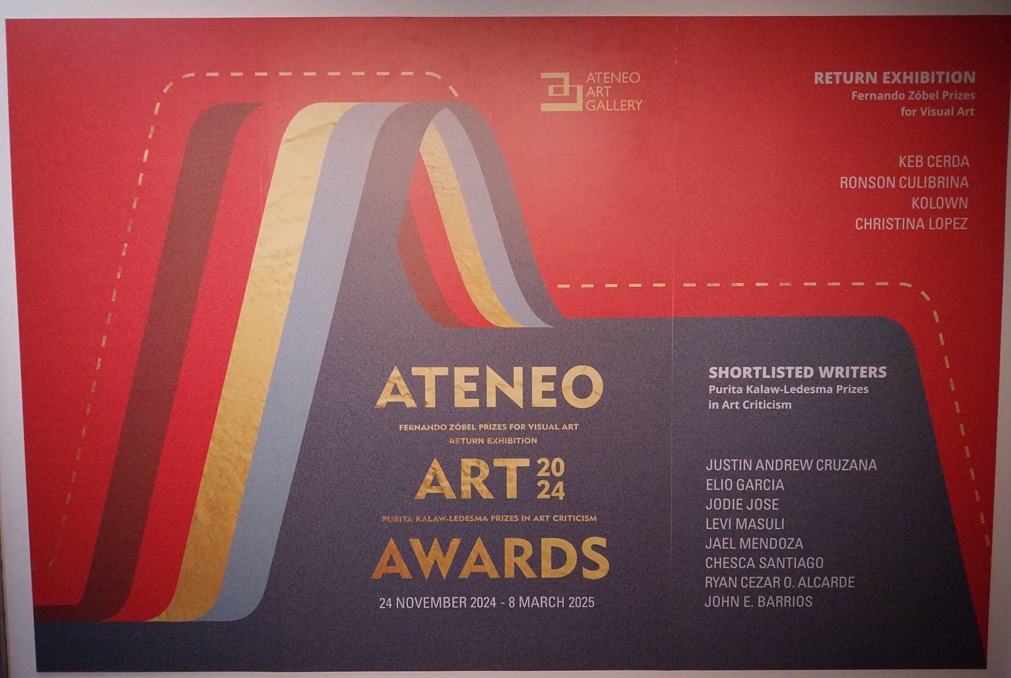 The Ateneo Art Awards return exhibition for the Fernando Zóbel Prizes.