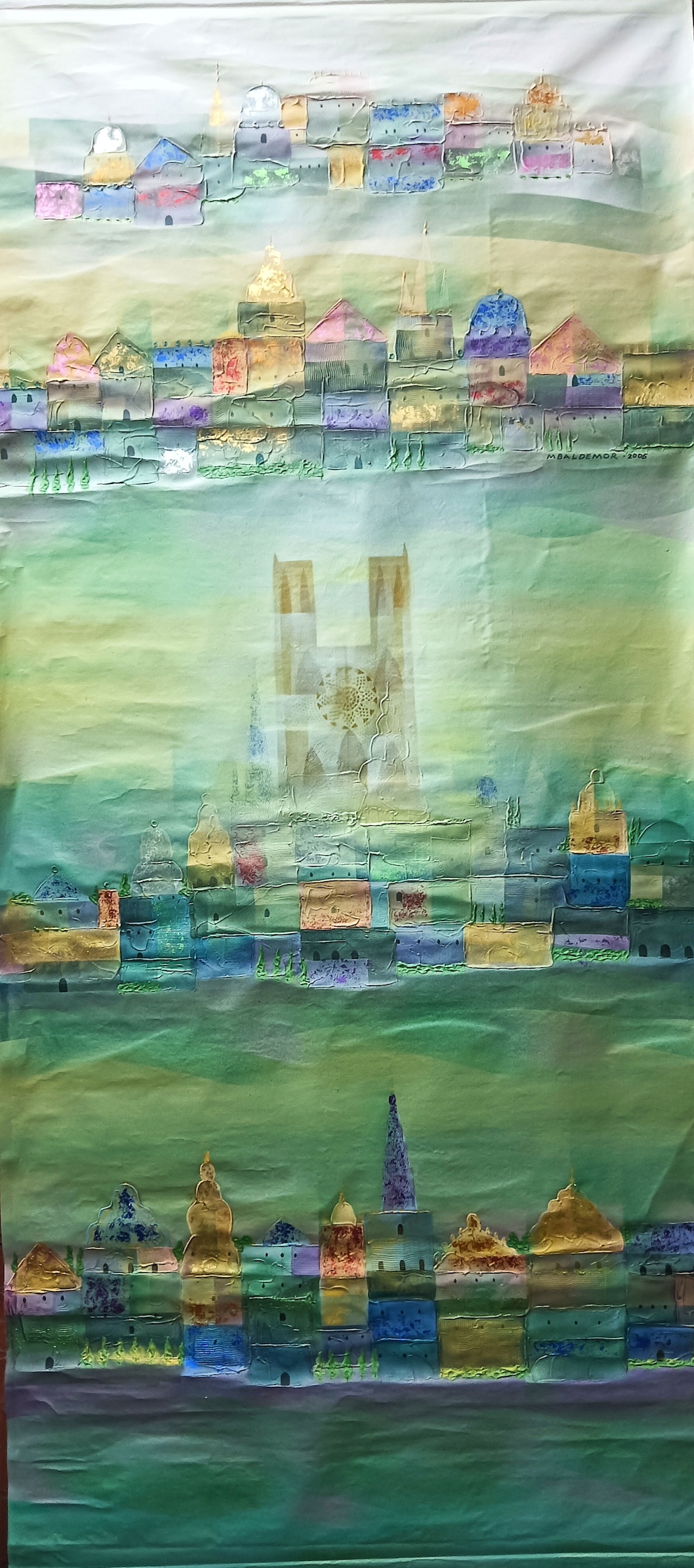 Landscape portrait of Notre Dame for "Somewhere in France."