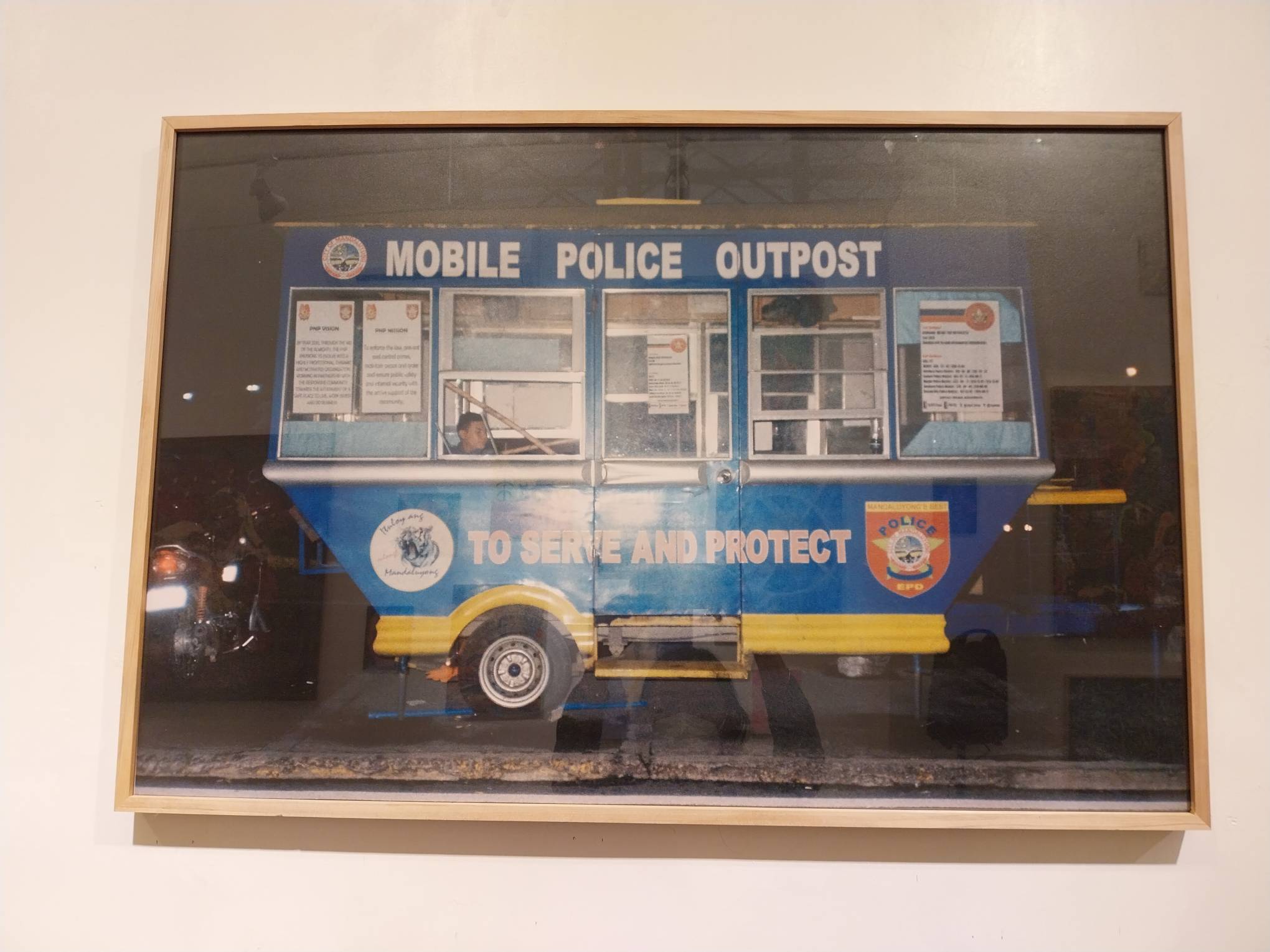 Gino Javier’s “Mobile Police Outpost.”